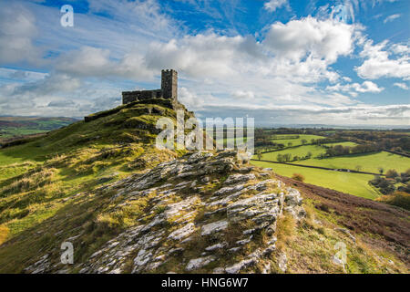 Kirche von St. Michael de Rupe, Brentor, Devon Stockfoto