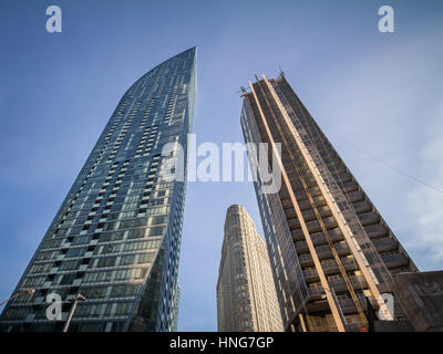 Alte und neue Wolkenkratzer in Toronto, Ontario, Kanada Stockfoto