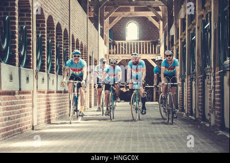 Retro Ronde der Tour von Flandern in Oudenaarde, Belgien. Stockfoto