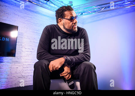 Fatman Scoop anlässlich einer BUILD-Serie Event in London, in ihren Büros Capper Street, London. PRESSEVERBAND Foto. Bild Datum: Freitag, 13. Januar 2017. Bildnachweis sollte lauten: Matt Crossick/PA Wire. Stockfoto