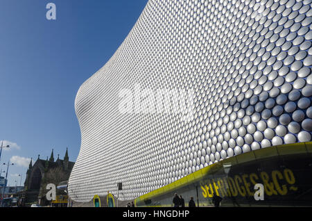 Die futuristische Selfridges Gebäude in Bullring Shopping Centre in Birmingham Stockfoto