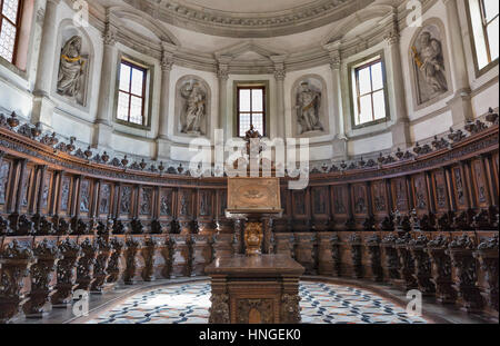 Sakristei Kirche von San Giorgio Maggiore in Venedig, Insel Giudecca, Italien innen. Stockfoto