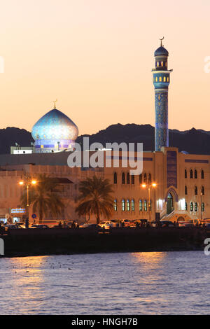 Der wunderschöne Corniche in Muttrah, Muscat, in das Sultanat Oman Stockfoto