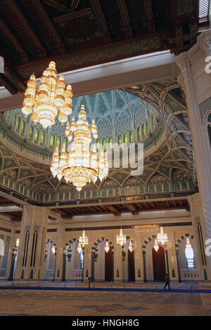 Die Sultan Qaboos Grand Moschee in Maskat im Sultanat Oman Stockfoto