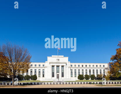 US-Notenbank. Eccles Building, beherbergt das Board of Governors des Federal Reserve, Verfassung Avenue, Washington DC, USA Stockfoto