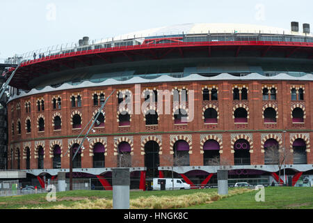 Ehemalige Stierkampfarena, Arenas de Barcelona Mall, Barcelona, Katalonien, Spanien. Stockfoto