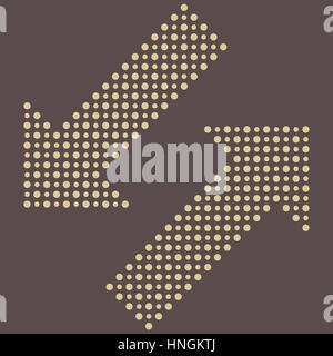 Fein gestrichelten Pfeile Stockfoto