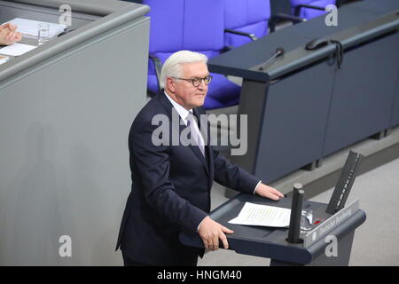 Berlin, Deutschland. 12. Februar 2017.  Frank-Walter Steinmeier wird der Bundespräsident gewählt. Bildnachweis: Pazifische Presse/Alamy Live-Nachrichten