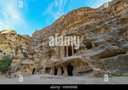 Little Petra, Siq al-Barid, Jordanien Stockfoto