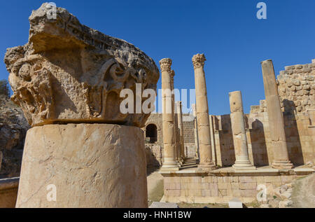 Jerash ist das Gelände der Ruinen von der griechisch-römischen Stadt Gerasa, Jordanien Stockfoto