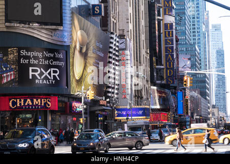 42nd Street, Times Square, New York, USA Stockfoto