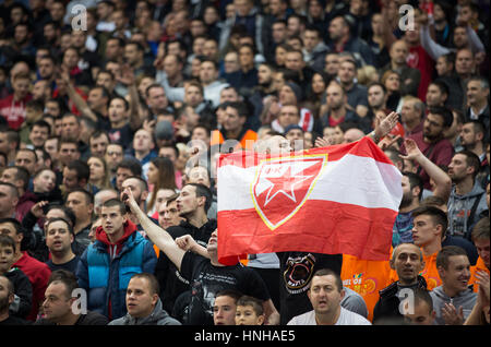 Crvena Zvezda Mts Belgrad Vs ZSKA Moskau Stockfoto