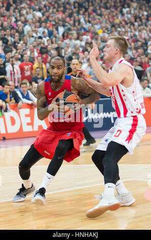 Crvena Zvezda Mts Belgrad Vs ZSKA Moskau Stockfoto