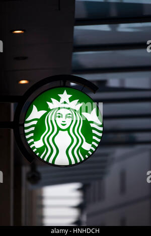 Starbucks Logo Sign. Stockfoto