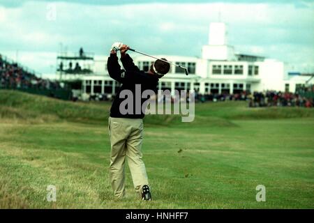 BRIAN WATTS spielt 18. Loch-BRITISH OPEN ROYAL BIRKDALE 18. Juli 1998 Stockfoto