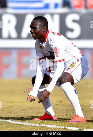 Sion, Schweiz. 12. Februar 2017. Raiffeisen Super Liga, FC Sion - FC Vaduz, Chadrac Akolo (FC Sion 13) Credit: Cronos Foto/Alamy Live-Nachrichten Stockfoto