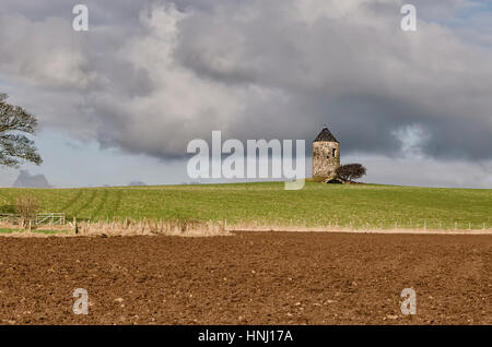 Turm & Gewölbe der alten Monkton Windmühle Stockfoto