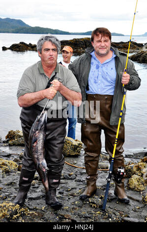 Zwei Fishermans in Herring Cove, in der Nähe von Ketchikan, Alaska Stockfoto