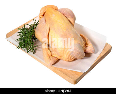 Frisches rohes Hühnchen Stockfoto