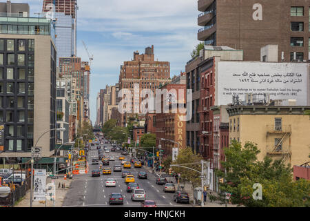 Tenth Avenue in Chelsea, New York City, Amerika Stockfoto