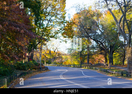 Die Außenpark Laufwerk Schleife ist eine 6 mi-Straße im Central Park Stockfoto
