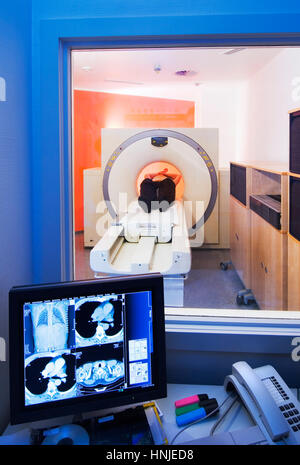 Computertomographie, Thorax-CT-Scan, Deutschland Stockfoto