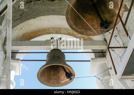 Glocken von den ehrwürdigen Glockenturm, Russland, Suzdal Stockfoto