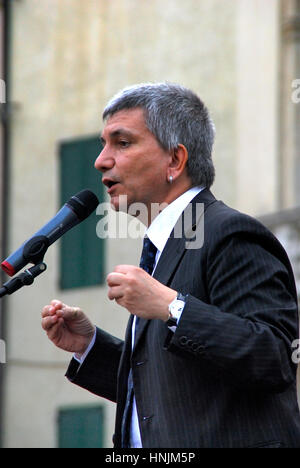 Der Sekretär der SEL Italian party Nichi Vendola Stockfoto