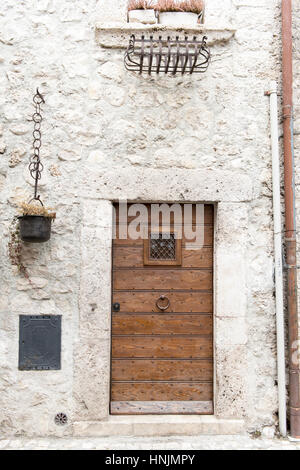 Schöne Holztür Stockfoto