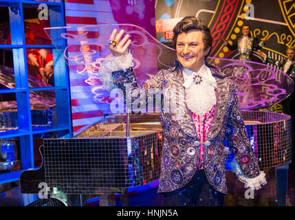 Eine Wachsfigur von Rudi Völler das Madame Tussauds Museum in Las Vegas hat das zweistöckige 30.000-Quadratfuß Museum mehr als 100 Wachs Repliken. Stockfoto