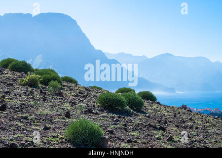 Küste in der Nähe von Puerto de Mogan, Gran Canaria, Spanien Stockfoto