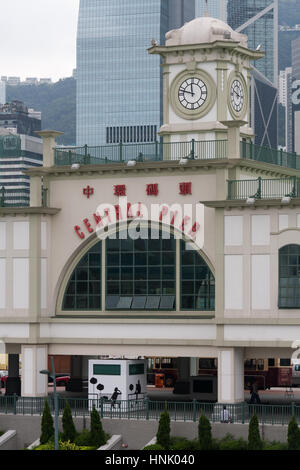 Zentrale Anlegestelle in Hong Kong Stockfoto