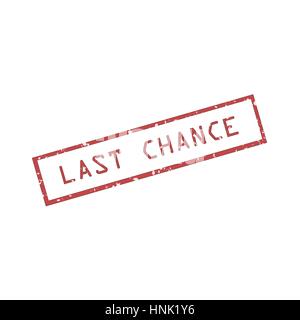 Letzte Chance-Stempel Stock Vektor