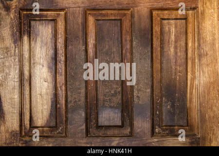 Teil einer Vintage Holztür, Hintergrund Stockfoto
