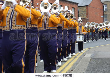 St. Patricks Day in Dublin Irland Stockfoto