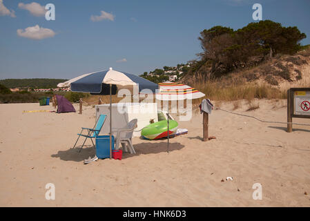 Playa Blanca, Minorca Stockfoto