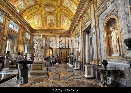 Italien, Rom, Galleria Borghese, Gian Lorenzo Bernini, Marmor-Statue von Ratto di Proserpina (AD 1621-1622) Stockfoto