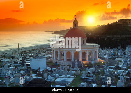 KAPELLE SANTA MARIA MAGDALENA DE PAZZIS FRIEDHOF ALTSTADT SAN JUAN PUERTO RICO Stockfoto