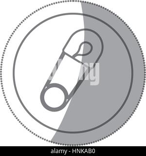 Baby-Windel-Verschluss-Kleidung geschlossen Symbol, Vektor-illustration Stock Vektor
