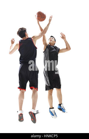 Basketball-Spieler, Basketball zu spielen Stockfoto