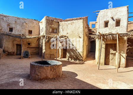 Ouarzazate, Marokko - 4. Januar 2017: Dekoration im Atlas Corporation Studios ist Filmstudio. Ouarzazate Bereich ist Filmemachen Lage, wo Marokkos Bi Stockfoto