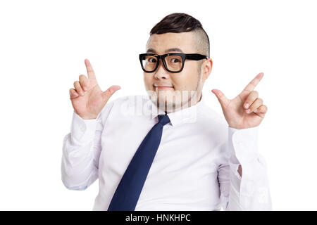Fett Geschäftsmann Stockfoto
