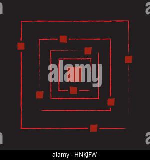 die Struktur des Atoms vor Big Bang Stock Vektor