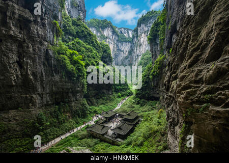 Chongqing Wulong natürliche Brücke, China Stockfoto