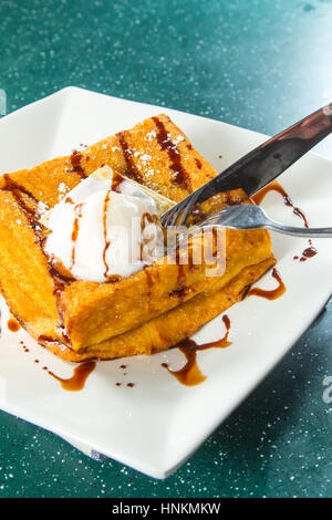 Eis-toast Stockfoto
