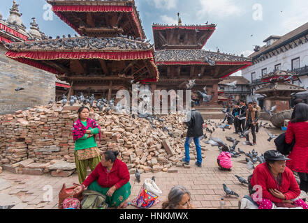 Durbar Square (basantapur Darbar Kshetra), ein Wahrzeichen und Touristenattraktion in Kathmandu, Nepal Stockfoto