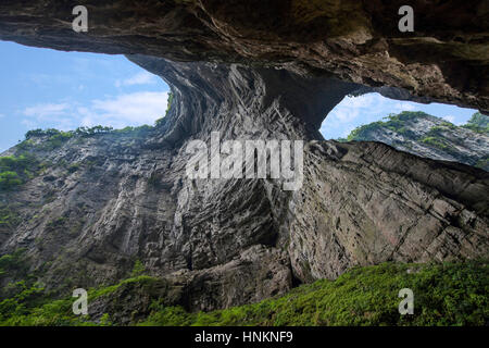 Chongqing Wulong natürliche Brücke, China Stockfoto