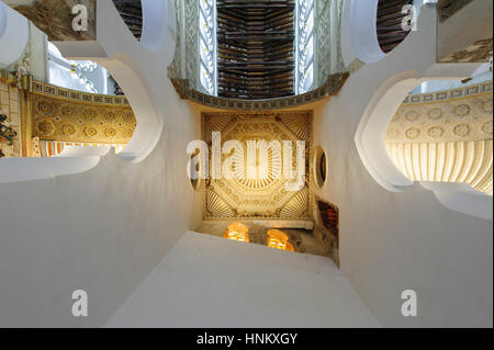 Toledo, Spanien. Die Synagoge von Santa María la Blanca Stockfoto