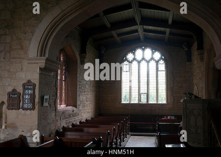 St. Michael und alle Engel Kirche, Guiting Power, Gloucestershire, England, Vereinigtes Königreich Stockfoto