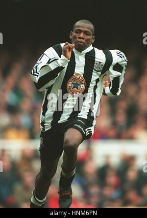 FAUSTINO ASPRILLA NEWCASTLE UNITED FC 26. März 1996 Stockfoto